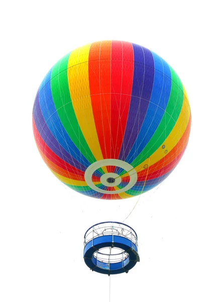 Festival de balão de ar quente, As cores no tecido de um balão de ar quente . — Fotografia de Stock