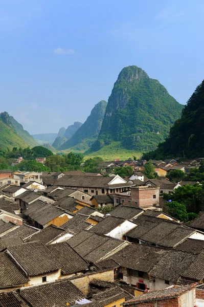 Landskap i Yangshuo Guilin, Kina — Stockfoto
