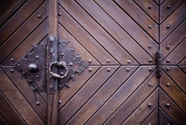 Medieval door knocker, hinge clipart