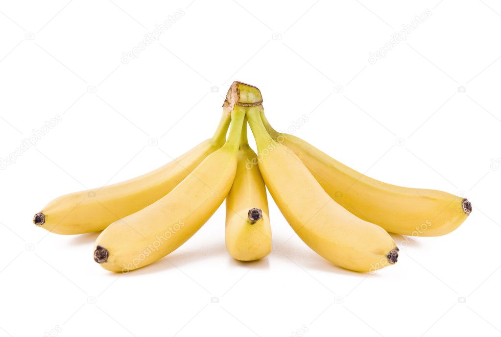 Bunch of five bananas