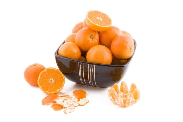Mandarin egy tálban — Stock Fotó