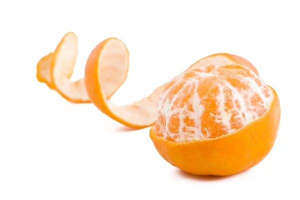 Closeup de tangerina descascada — Fotografia de Stock