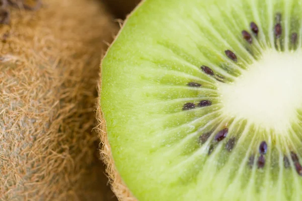 Friss Zöld Kiwi Fruit Háttér — Stock Fotó