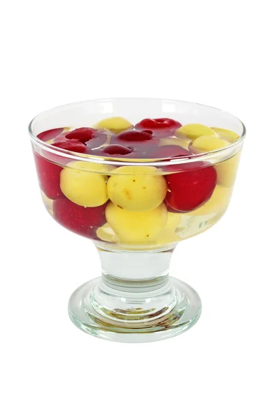 Sweet cherry compote — Stock Photo, Image