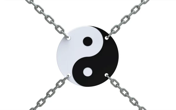 Yin-yang symbool — Stockfoto
