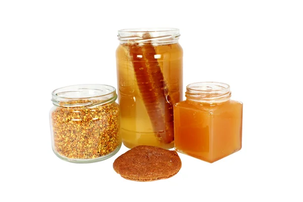 Přírodní produkty, vyrobené z včely medonosné — Stock fotografie