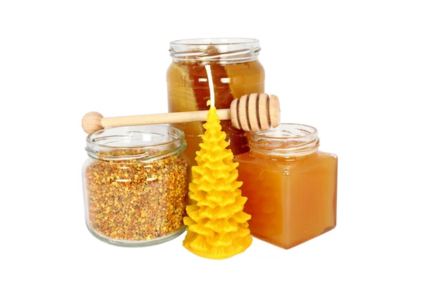 Natural products made of honeybees — Stock Photo, Image