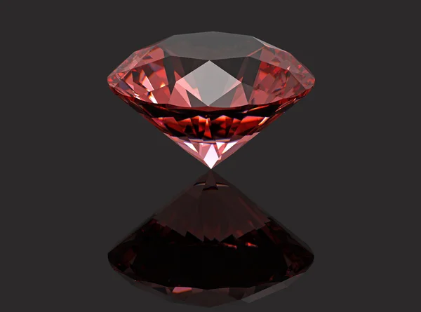 Rubi diamante vermelho — Fotografia de Stock