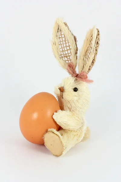 Eastern rabbit and egg — Stock Photo, Image