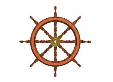 Ship steering wheel clipart