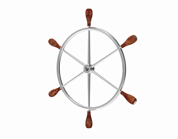 Ship steering wheel — Stock Photo, Image
