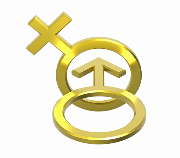 Male and female sex symbols — Stock Photo, Image
