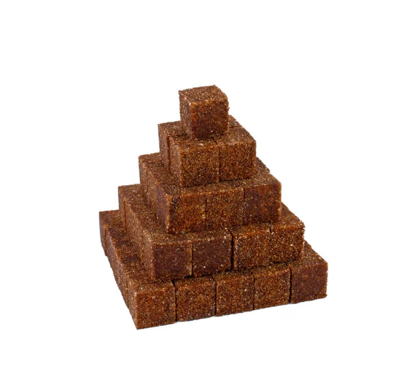 Pyramide en cubes de sucre — Photo