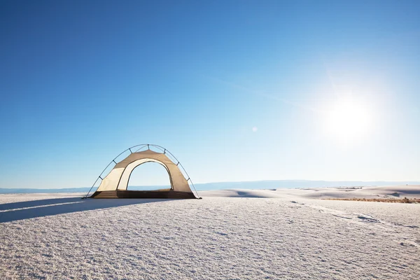 Namiot na pustyni — Zdjęcie stockowe