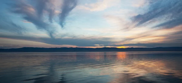 Stock image Lake on sunset