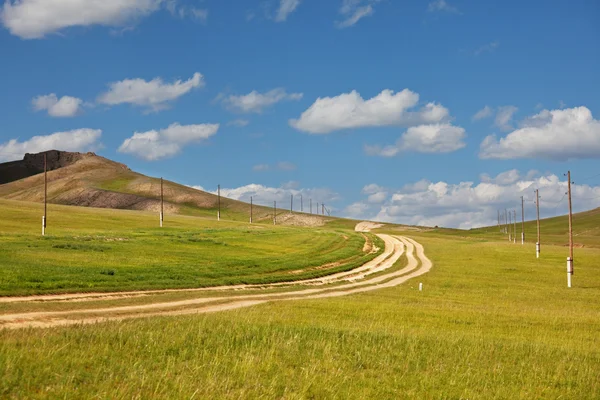 Prairie in Mongolië — Stockfoto