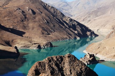 Tibetian lake clipart