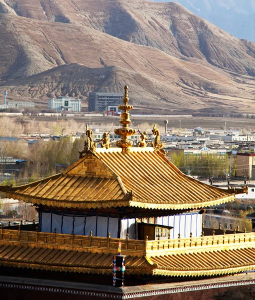 Kolostor Tibetben — Stock Fotó