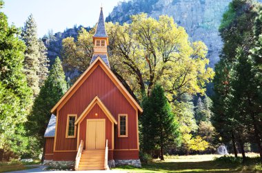 Chapel in Yosemite clipart