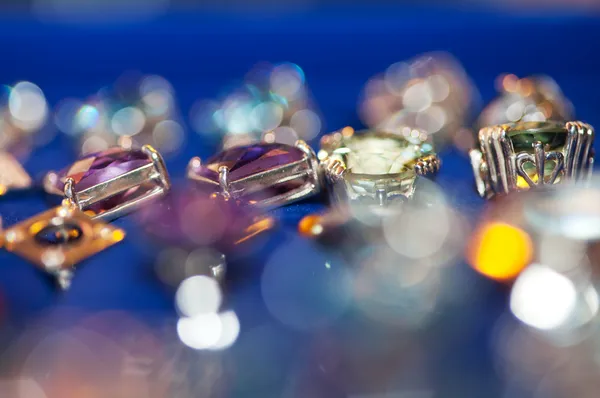 Jewels on blur background — Stock Photo, Image