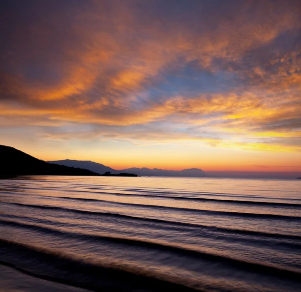 Zachód Słońca Morskiego — Zdjęcie stockowe