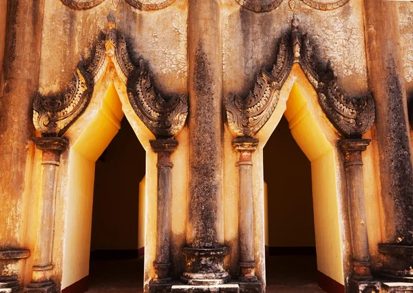 Výzdoba v chrámu Bagan — Stock fotografie