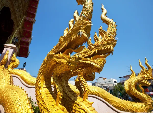 Drago nel tempio della Thailandia — Foto Stock