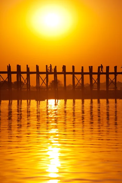 Ponte in Myanmar — Foto Stock