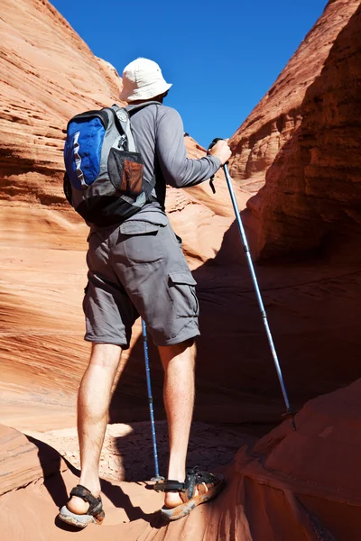 Wanderung im Canyon — Stockfoto