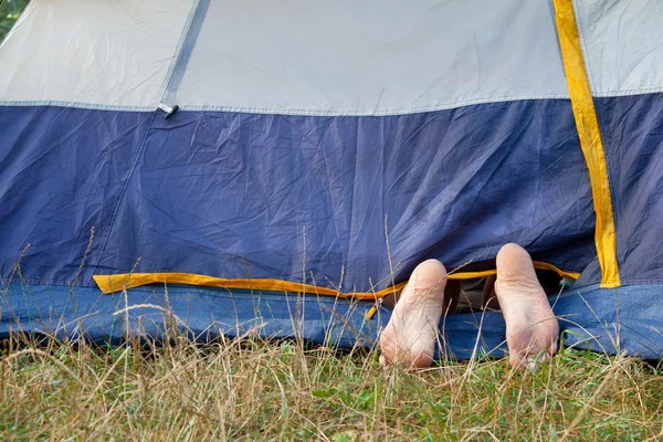 stock image Relax in tent