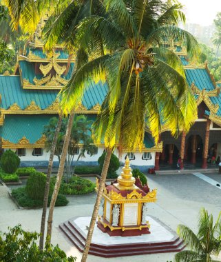 Myanmar, Buddhist stupas clipart