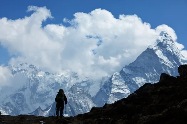 Wycieczka w Himalajach — Zdjęcie stockowe