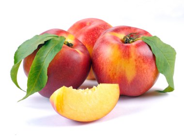 Smooth peaches and a half clipart