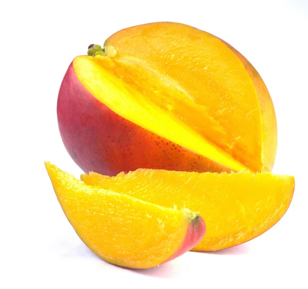 Mango mit Schnitt — Stockfoto