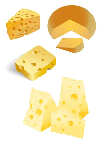 Delikli peynir — Stok Vektör