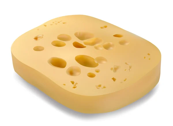 Bir parça peynir — Stok Vektör