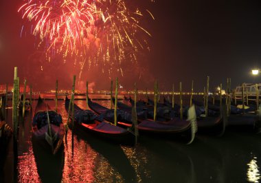 New Year's salute in Venice clipart