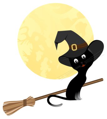 Black cat clipart