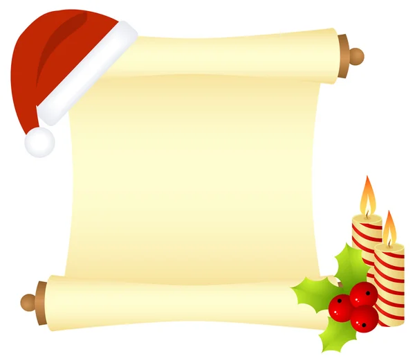 Christmas scroll — Stock Vector