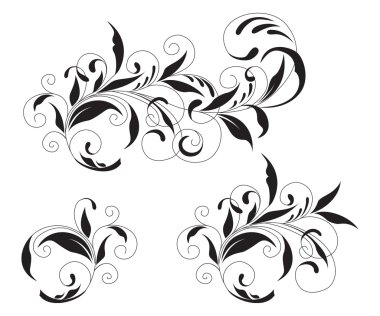 Black ornament clipart