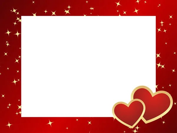 Valentines cadre arrière-plan . — Image vectorielle