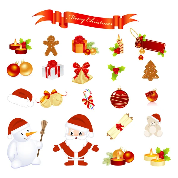 Christmas elements — Stock Vector