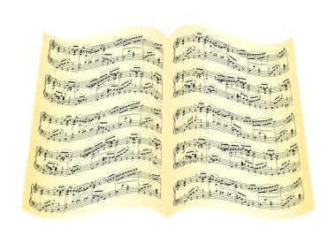 Musical composition clipart