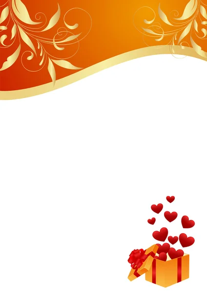 Cartão de saudação Valentines . —  Vetores de Stock