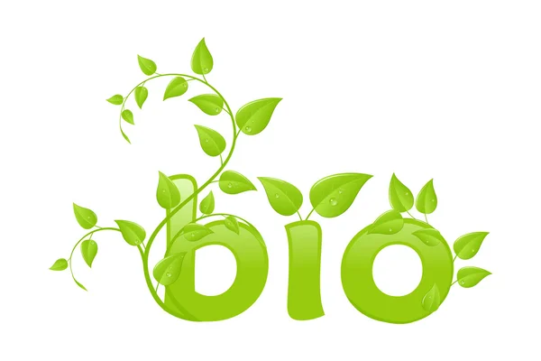Eco bio — Stockový vektor