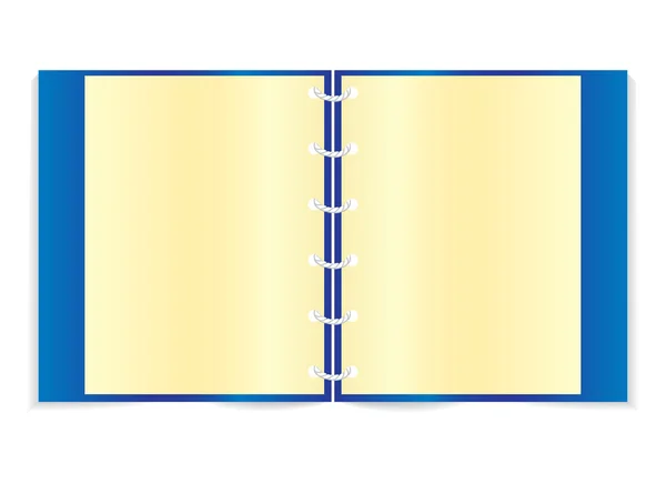 Carnet bleu — Image vectorielle