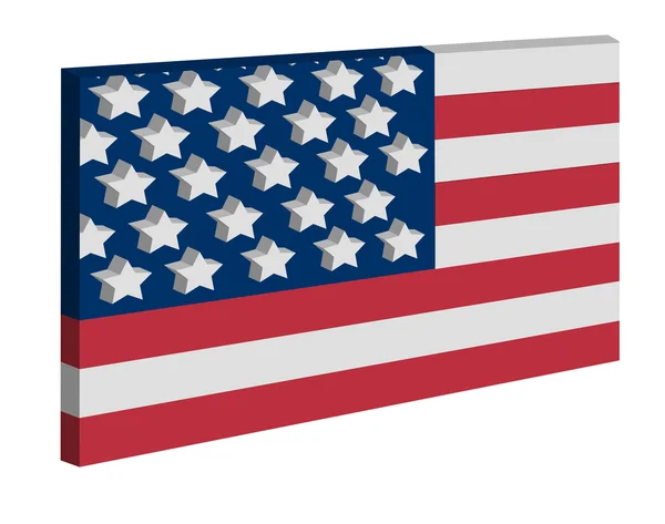 La bandiera americana — Vettoriale Stock