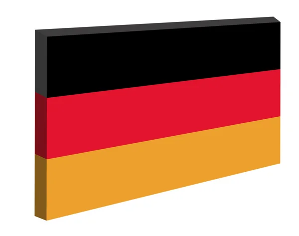 La bandera de Alemania — Vector de stock