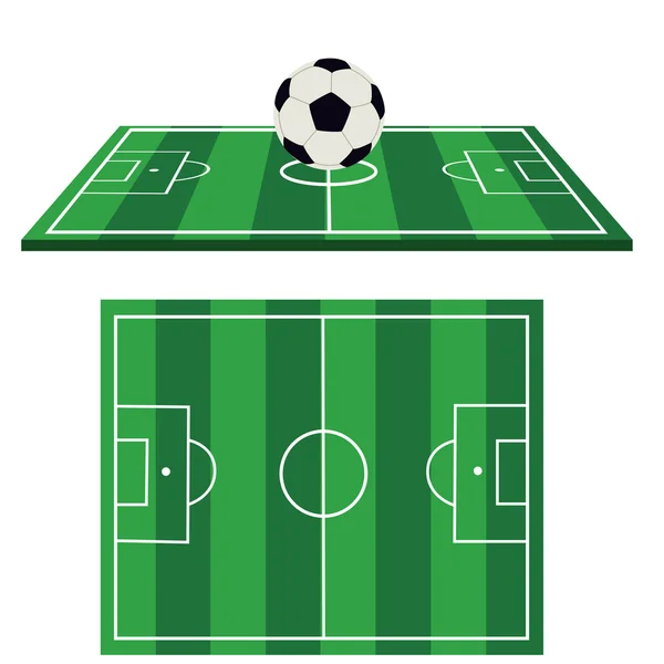 Campo de fútbol — Vector de stock