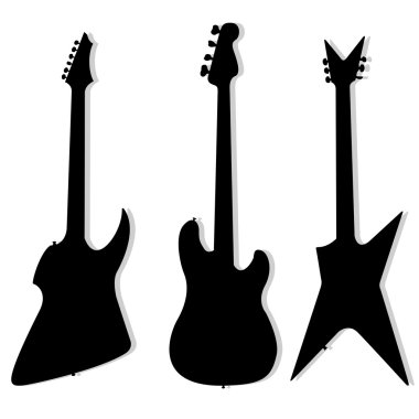 Electrical guitars clipart